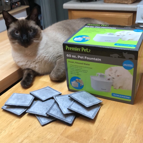 Pet Fountain 🐱 🐶 For Cats or Small Dogs ~by Premier Pets And 9 Extra Filters - Picture 2 of 8
